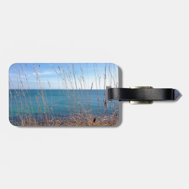 Étiquette À Bagage La belle Herbe et Mer (Dos horizontal)