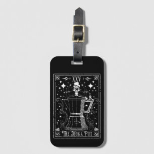 Étiquette À Bagage La carte de tarot de la cafetière Moka