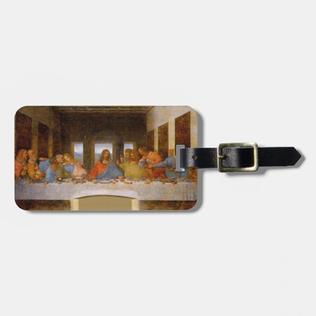 Étiquette À Bagage La Cène de Da Vinci Beaux-Arts Classique (Devant horizontal)