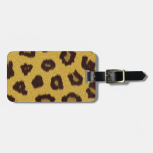 Étiquette À Bagage La collection de fourrures - Leopard