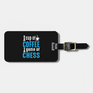 Étiquette À Bagage La Coupe du Jeu du Club de Café