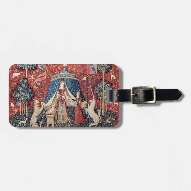 Étiquette À Bagage La Dame et l'Unicorne, À mon seul désir (Devant horizontal)