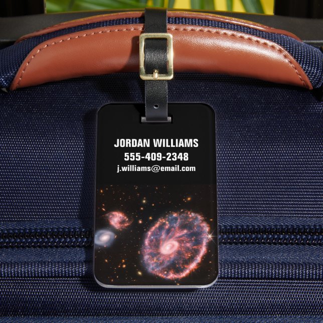 Étiquette À Bagage La Galaxie Cartwheel Et Ses Galaxies Compagnons. (Insitu Rectoal 2)