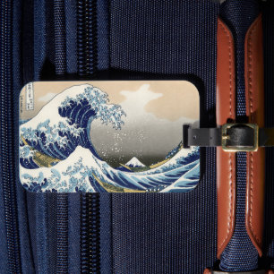 Étiquette À Bagage La Grande Vague de Kanagawa Hokusai