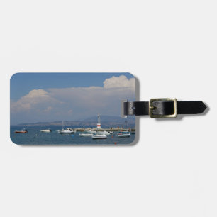 Étiquette À Bagage La Grèce, Corfou, vieux phare, étiquettes de