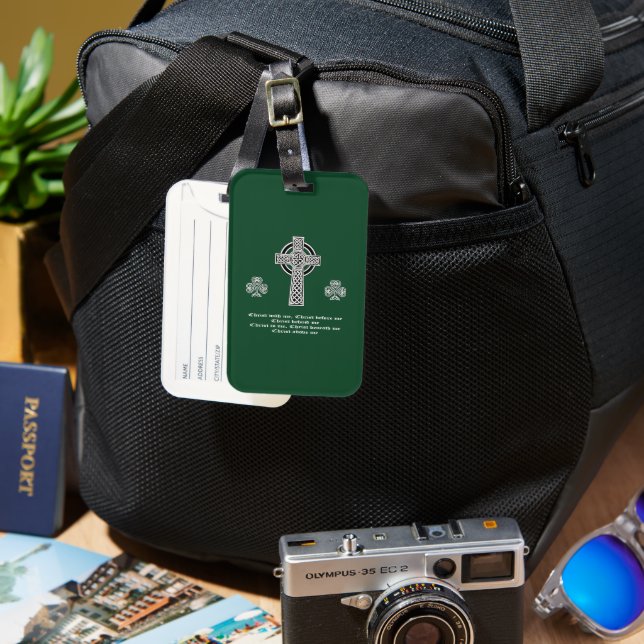 Étiquette À Bagage La Lorica de la prière Saint Patrick (courte) (Recto & Verso)