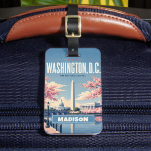 Étiquette À Bagage La Maison Blanche personnalisée des États-Unis Was