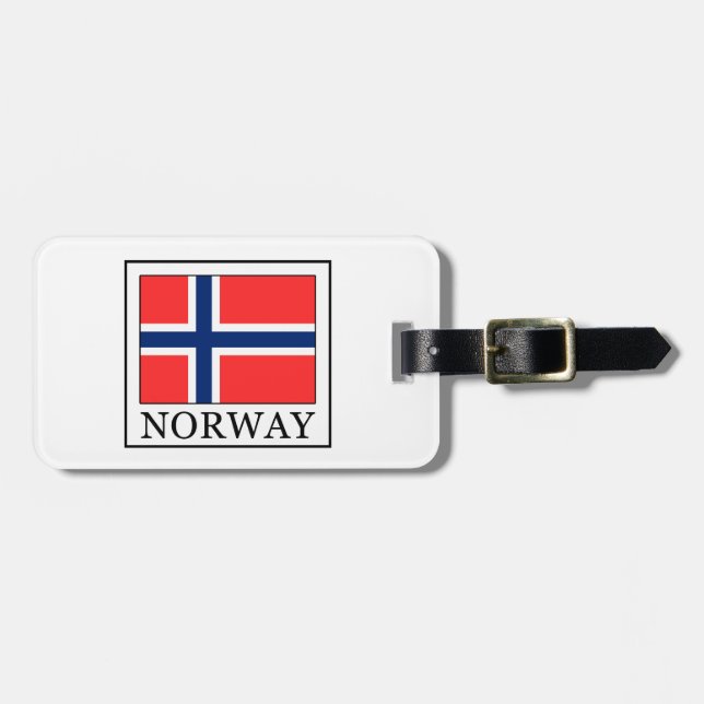 Étiquette À Bagage La Norvège (Devant horizontal)