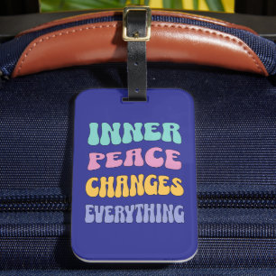 Étiquette À Bagage La paix intérieure change tout