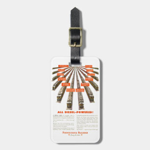 Étiquette À Bagage La Pennsylvanie Railroads maintenant tout diesel