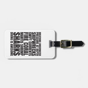 Étiquette À Bagage La plongée est étiquette impressionnante de bagage