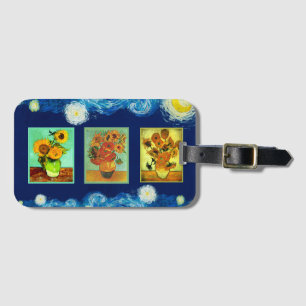 Étiquette À Bagage La série de tournesols de Van Gogh