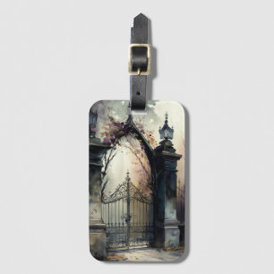Étiquette À Bagage La série Porte de cimetière gothique Design 12