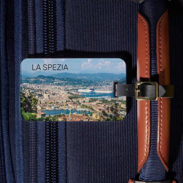 Étiquette À Bagage La Spezia Cityscape Ligurie Italie Vacances Souven (Insitu Rectoal 4)