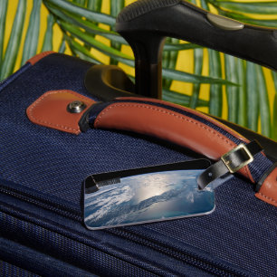 Étiquette À Bagage La Station Spce Internationale Au-Dessus De L'Atla