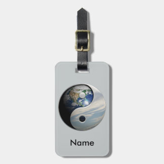 Étiquette À Bagage La terre et ciel Yin Yang