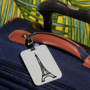 Étiquette À Bagage La Tour Eiffel