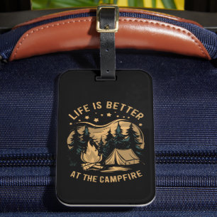 Étiquette À Bagage La Vie Est Meilleure Au Camping Camping Camper Cam