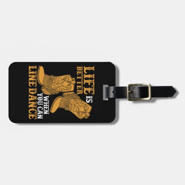 Étiquette À Bagage La vie est meilleure quand on peut danser (Devant horizontal)