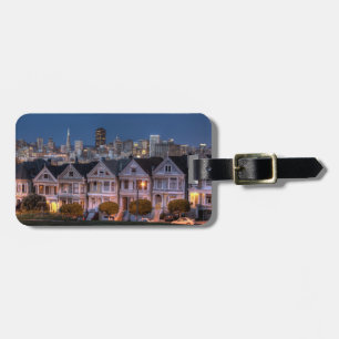 Étiquette À Bagage La vue de nuit des maisons "a peint dames"