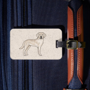Étiquette À Bagage Labrador Retriever crème Chien Lab Cartoon Mignon
