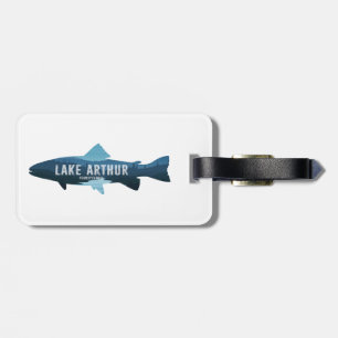 Étiquette À Bagage Lac Arthur Pennsylvanie Poisson