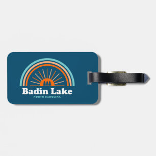 Étiquette À Bagage Lac Badin Caroline du Nord Arc-en-ciel