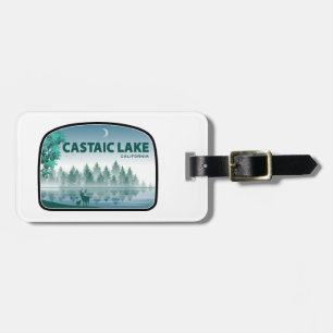 Étiquette À Bagage Lac Castaic Cerf Californie