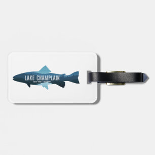 Étiquette À Bagage Lac Champlain New York Vermont Pêche