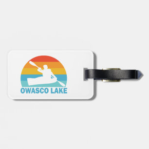 Étiquette À Bagage Lac Owasco, New York, kayak