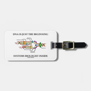 Étiquette À Bagage L'ADN est juste le biologiste de systèmes de début