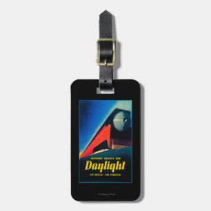 Étiquette À Bagage L'affiche promotionnelle de train de lumière du
