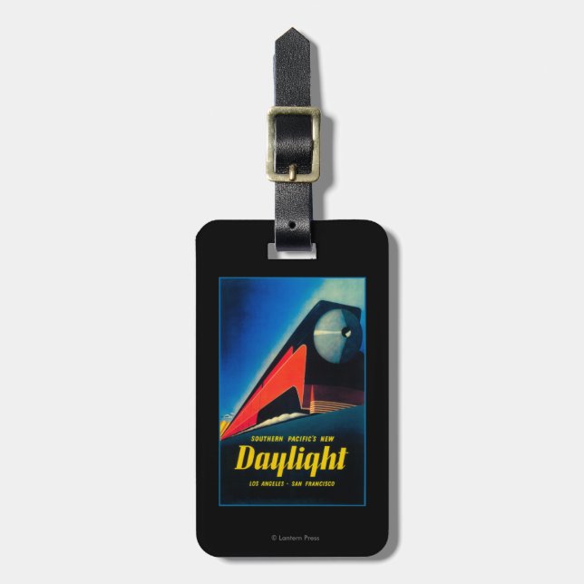 Étiquette À Bagage L'affiche promotionnelle de train de lumière du (Devant Vertical)