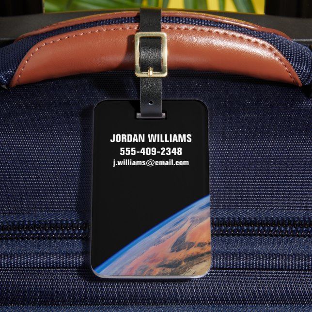 Étiquette À Bagage L'Afrique Du Nord Et Le Vaste Désert Libyen. (Insitu Rectoal 2)