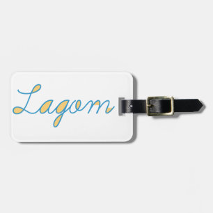 Étiquette À Bagage Lagom Sweden