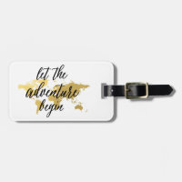 Laisser l'aventure commencer Gold World carte Lugg