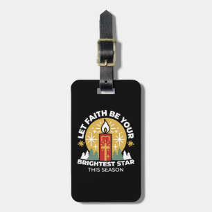 Étiquette À Bagage Laissez Faith être votre plus brillant Star Candle