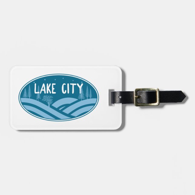 Étiquette À Bagage Lake City Colorado Extérieur (Devant horizontal)