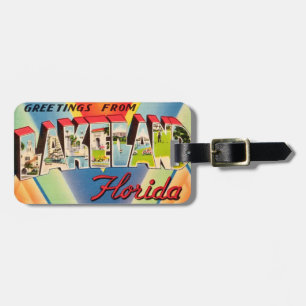 Étiquette À Bagage Lakeland Floride vintage