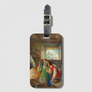 Étiquette À Bagage L'alchimiste de Newell Convers Wyeth