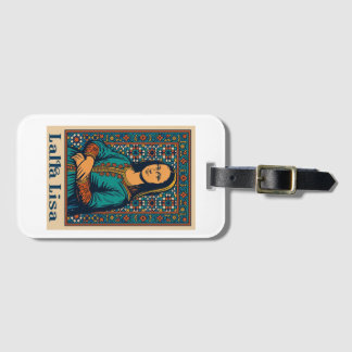 Étiquette À Bagage Lalla Lisa - Mona Lisa avec mosaïque marocaine S