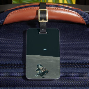 Étiquette À Bagage Lander lunaire Apollo et lever de terre sur la lun