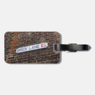 Étiquette À Bagage Lane en brique - Londres - Panneau de rue - Balise