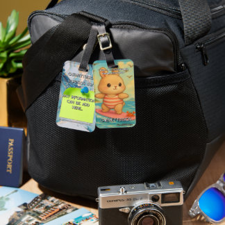 Étiquette À Bagage Lapin 04 Enfants