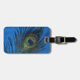 Étiquette À Bagage L'arrière - plan rose métallique avec le peac