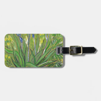Étiquette À Bagage L'art de Van Gogh  Iris, reproduction acrylique