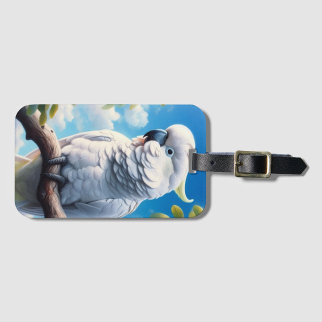 Étiquette À Bagage L'art du Cockatoo (Devant Horizontal)