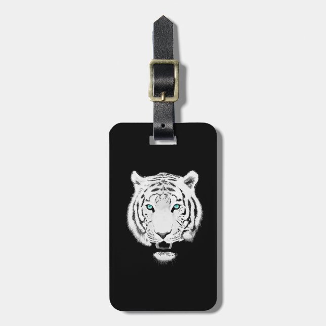 Étiquette À Bagage L'art faunique du tigre de Sibérie (Devant Vertical)