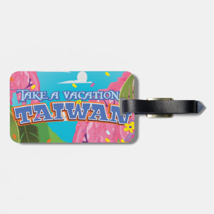 Étiquette À Bagage L'art vintage de l'affiche de voyage sur l'île de 