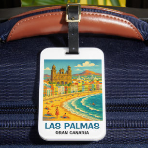 Étiquette À Bagage Las Palmas de Grande Canarie Plage de Las Canteras